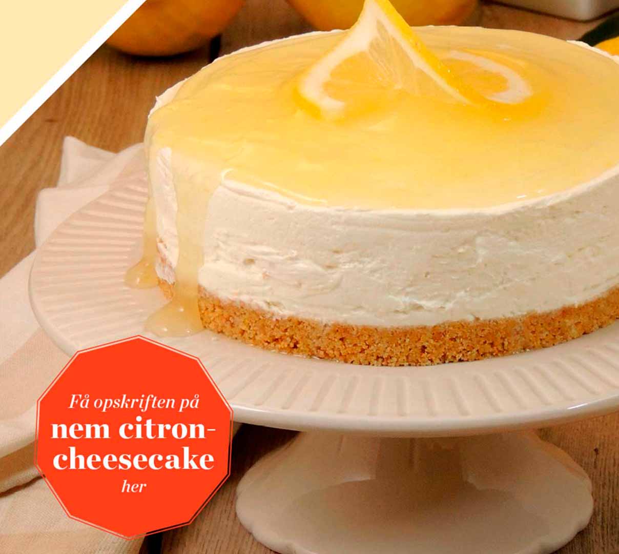 Mmm… Påskelækker cheesecake med citron | Hvidovre C
